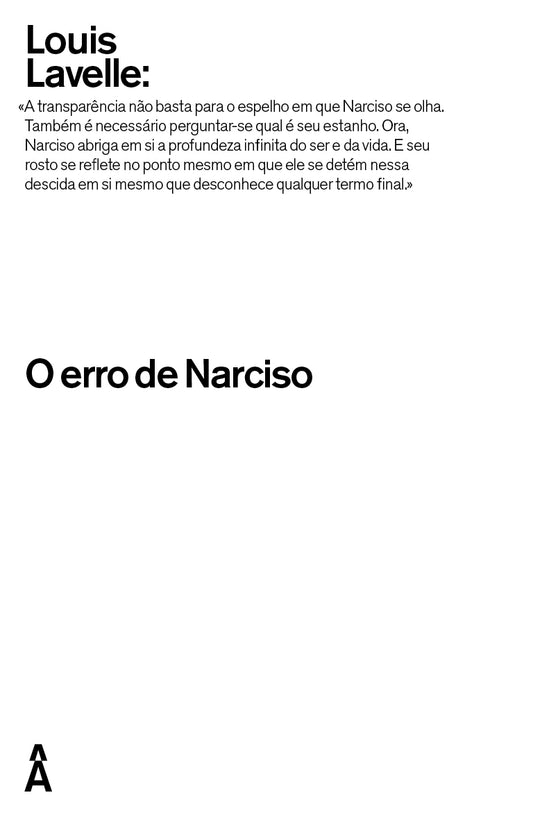 O erro de Narciso
